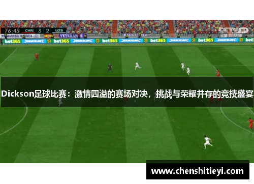 Dickson足球比赛：激情四溢的赛场对决，挑战与荣耀并存的竞技盛宴